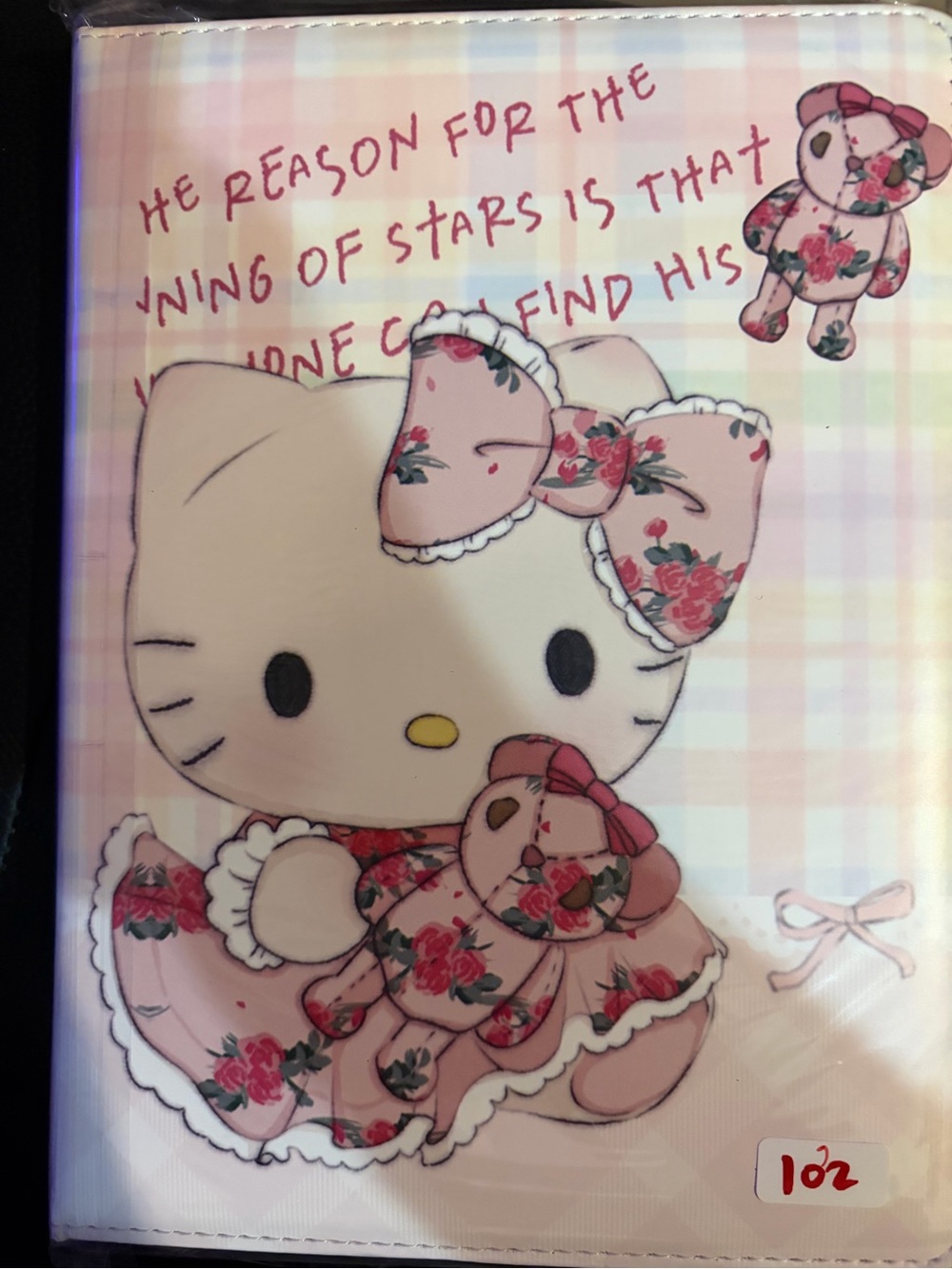 Hello Kitty Pink Floral Bow Journal Cover
